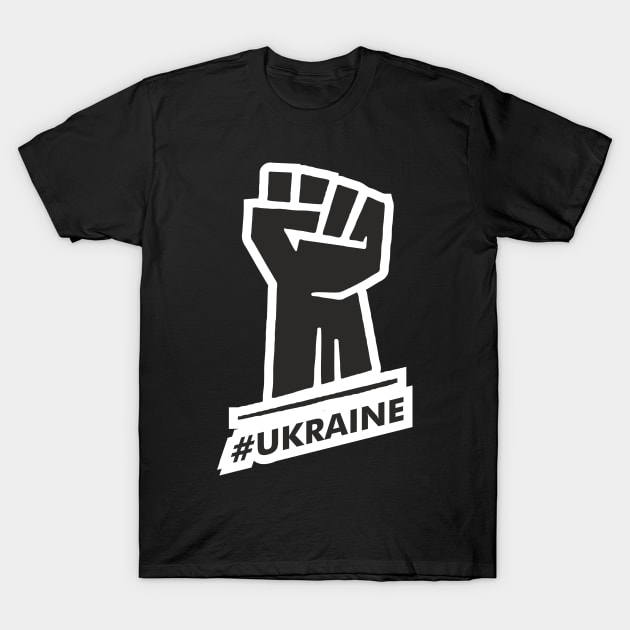 stand with ukraine b/w T-Shirt by Slion